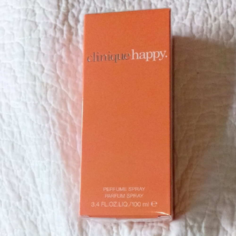 Clinique Happy Perfume Spray - 3.4 Fl Oz New, Unopened